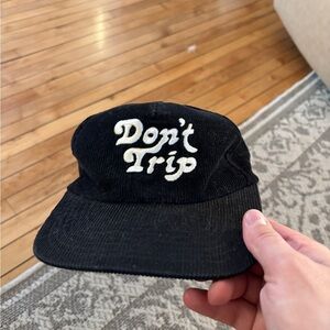 Free & Easy Don’t Trip Black Corduroy Hat